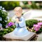 The Guardian Angel: Hand Crafted Ceramic Praying Boy Angel with Wings Figurine
